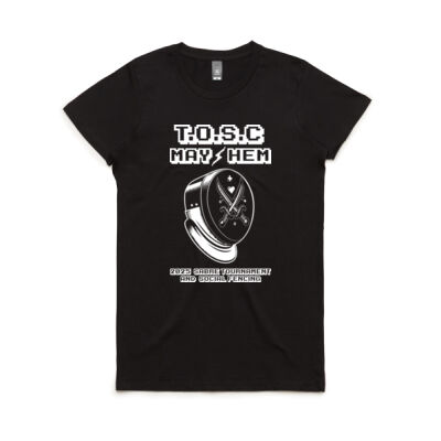 Womens TOSC Mayhem Merch Tee Thumbnail